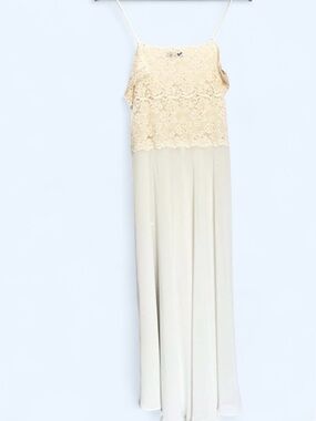 Via Nicci White Lace Maxi Dress M Fairycore Cottagecore Coquette Boho‎ Wedding